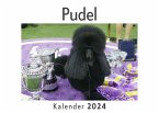 Pudel (Wandkalender 2024, Kalender DIN A4 quer, Monatskalender im Querformat mit Kalendarium, Das perfekte Geschenk)