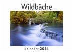 Wildbäche (Wandkalender 2024, Kalender DIN A4 quer, Monatskalender im Querformat mit Kalendarium, Das perfekte Geschenk)