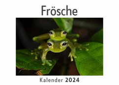 Frösche (Wandkalender 2024, Kalender DIN A4 quer, Monatskalender im Querformat mit Kalendarium, Das perfekte Geschenk) - Müller, Anna