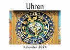 Uhren (Wandkalender 2024, Kalender DIN A4 quer, Monatskalender im Querformat mit Kalendarium, Das perfekte Geschenk)