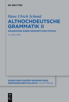 Cover Althochdeutsche Grammatik II (eBook, ePUB)