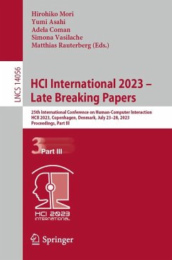 HCI International 2023 - Late Breaking Papers (eBook, PDF)