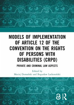 Models of Implementation of Article 12 of the Convention on the Rights of Persons with Disabilities (CRPD) (eBook, PDF)