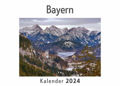 Bayern (Wandkalender 2024, Kalender DIN A4 quer, Monatskalender im Querformat mit Kalendarium, Das perfekte Geschenk) - Müller, Anna