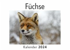 Füchse (Wandkalender 2024, Kalender DIN A4 quer, Monatskalender im Querformat mit Kalendarium, Das perfekte Geschenk) - Müller, Anna