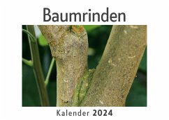 Cover Baumrinden (Wandkalender 2024, Kalender DIN A4 quer, Monatskalender im Querformat mit Kalendarium, Das perfekte Geschenk)