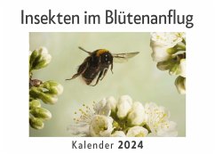 Insekten im Blütenanflug (Wandkalender 2024, Kalender DIN A4 quer, Monatskalender im Querformat mit Kalendarium, Das perfekte Geschenk) - Müller, Anna