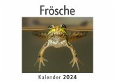 Frösche (Wandkalender 2024, Kalender DIN A4 quer, Monatskalender im Querformat mit Kalendarium, Das perfekte Geschenk)