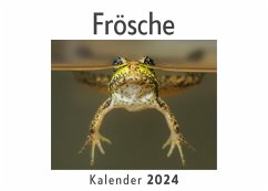 Frösche (Wandkalender 2024, Kalender DIN A4 quer, Monatskalender im Querformat mit Kalendarium, Das perfekte Geschenk) - Müller, Anna