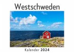 Westschweden (Wandkalender 2024, Kalender DIN A4 quer, Monatskalender im Querformat mit Kalendarium, Das perfekte Geschenk)