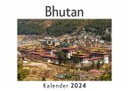 Bhutan (Wandkalender 2024, Kalender DIN A4 quer, Monatskalender im Querformat mit Kalendarium, Das perfekte Geschenk)