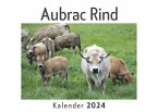 Aubrac Rind (Wandkalender 2024, Kalender DIN A4 quer, Monatskalender im Querformat mit Kalendarium, Das perfekte Geschenk)