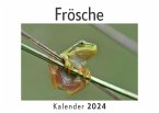 Frösche (Wandkalender 2024, Kalender DIN A4 quer, Monatskalender im Querformat mit Kalendarium, Das perfekte Geschenk)