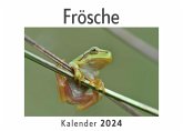 Frösche (Wandkalender 2024, Kalender DIN A4 quer, Monatskalender im Querformat mit Kalendarium, Das perfekte Geschenk)