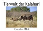 Tierwelt der Kalahari (Wandkalender 2024, Kalender DIN A4 quer, Monatskalender im Querformat mit Kalendarium, Das perfekte Geschenk)
