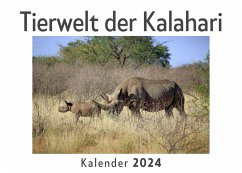 Tierwelt der Kalahari (Wandkalender 2024, Kalender DIN A4 quer, Monatskalender im Querformat mit Kalendarium, Das perfekte Geschenk) - Müller, Anna