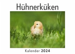 Hühnerküken (Wandkalender 2024, Kalender DIN A4 quer, Monatskalender im Querformat mit Kalendarium, Das perfekte Geschenk) - Müller, Anna
