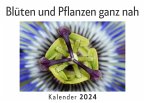 Blüten und Pflanzen ganz nah (Wandkalender 2024, Kalender DIN A4 quer, Monatskalender im Querformat mit Kalendarium, Das perfekte Geschenk)