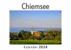 Chiemsee (Wandkalender 2024, Kalender DIN A4 quer, Monatskalender im Querformat mit Kalendarium, Das perfekte Geschenk)
