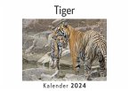 Tiger (Wandkalender 2024, Kalender DIN A4 quer, Monatskalender im Querformat mit Kalendarium, Das perfekte Geschenk)