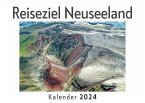 Reiseziel Neuseeland (Wandkalender 2024, Kalender DIN A4 quer, Monatskalender im Querformat mit Kalendarium, Das perfekte Geschenk)