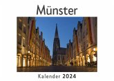 Münster (Wandkalender 2024, Kalender DIN A4 quer, Monatskalender im Querformat mit Kalendarium, Das perfekte Geschenk)