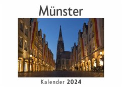 Münster (Wandkalender 2024, Kalender DIN A4 quer, Monatskalender im Querformat mit Kalendarium, Das perfekte Geschenk) - Müller, Anna