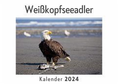 Weißkopfseeadler (Wandkalender 2024, Kalender DIN A4 quer, Monatskalender im Querformat mit Kalendarium, Das perfekte Geschenk) - Müller, Anna