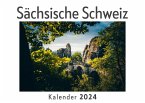 Sächsische Schweiz (Wandkalender 2024, Kalender DIN A4 quer, Monatskalender im Querformat mit Kalendarium, Das perfekte Geschenk)