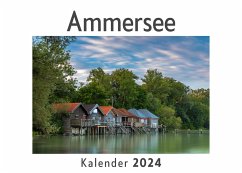 Ammersee (Wandkalender 2024, Kalender DIN A4 quer, Monatskalender im Querformat mit Kalendarium, Das perfekte Geschenk) - Müller, Anna