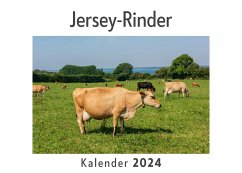 Jersey-Rinder (Wandkalender 2024, Kalender DIN A4 quer, Monatskalender im Querformat mit Kalendarium, Das perfekte Geschenk) - Müller, Anna