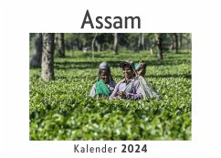 Assam (Wandkalender 2024, Kalender DIN A4 quer, Monatskalender im Querformat mit Kalendarium, Das perfekte Geschenk) - Müller, Anna
