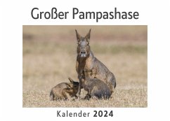 Großer Pampashase (Wandkalender 2024, Kalender DIN A4 quer, Monatskalender im Querformat mit Kalendarium, Das perfekte Geschenk) - Müller, Anna