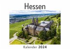 Hessen (Wandkalender 2024, Kalender DIN A4 quer, Monatskalender im Querformat mit Kalendarium, Das perfekte Geschenk)