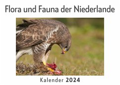 Flora und Fauna der Niederlande (Wandkalender 2024, Kalender DIN A4 quer, Monatskalender im Querformat mit Kalendarium, Das perfekte Geschenk) - Müller, Anna