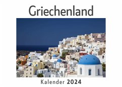 Griechenland (Wandkalender 2024, Kalender DIN A4 quer, Monatskalender im Querformat mit Kalendarium, Das perfekte Geschenk) - Müller, Anna