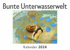 Bunte Unterwasserwelt (Wandkalender 2024, Kalender DIN A4 quer, Monatskalender im Querformat mit Kalendarium, Das perfekte Geschenk)