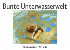 Bunte Unterwasserwelt (Wandkalender 2024, Kalender DIN A4 quer, Monatskalender im Querformat mit Kalendarium, Das perfekte Geschenk) - Müller, Anna