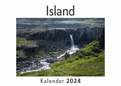 Island (Wandkalender 2024, Kalender DIN A4 quer, Monatskalender im Querformat mit Kalendarium, Das perfekte Geschenk) - Müller, Anna