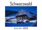 Schwarzwald (Wandkalender 2024, Kalender DIN A4 quer, Monatskalender im Querformat mit Kalendarium, Das perfekte Geschenk)