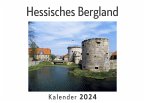 Hessisches Bergland (Wandkalender 2024, Kalender DIN A4 quer, Monatskalender im Querformat mit Kalendarium, Das perfekte Geschenk)