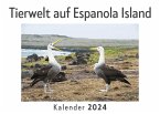 Tierwelt auf Espanola Island (Wandkalender 2024, Kalender DIN A4 quer, Monatskalender im Querformat mit Kalendarium, Das perfekte Geschenk)