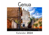 Genua (Wandkalender 2024, Kalender DIN A4 quer, Monatskalender im Querformat mit Kalendarium, Das perfekte Geschenk)