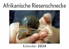 Afrikanische Riesenschnecke (Wandkalender 2024, Kalender DIN A4 quer, Monatskalender im Querformat mit Kalendarium, Das perfekte Geschenk) - Müller, Anna