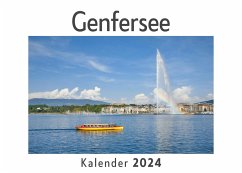 Genfersee (Wandkalender 2024, Kalender DIN A4 quer, Monatskalender im Querformat mit Kalendarium, Das perfekte Geschenk) - Müller, Anna