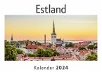 Estland (Wandkalender 2024, Kalender DIN A4 quer, Monatskalender im Querformat mit Kalendarium, Das perfekte Geschenk)