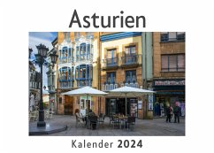 Asturien (Wandkalender 2024, Kalender DIN A4 quer, Monatskalender im Querformat mit Kalendarium, Das perfekte Geschenk) - Müller, Anna