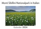 Monti Sibillini Nationalpark in Italien (Wandkalender 2024, Kalender DIN A4 quer, Monatskalender im Querformat mit Kalendarium, Das perfekte Geschenk)