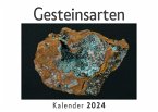 Gesteinsarten (Wandkalender 2024, Kalender DIN A4 quer, Monatskalender im Querformat mit Kalendarium, Das perfekte Geschenk)