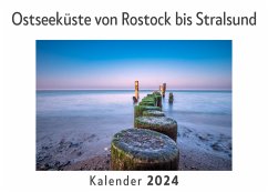 Ostseeküste von Rostock bis Stralsund (Wandkalender 2024, Kalender DIN A4 quer, Monatskalender im Querformat mit Kalendarium, Das perfekte Geschenk) - Müller, Anna